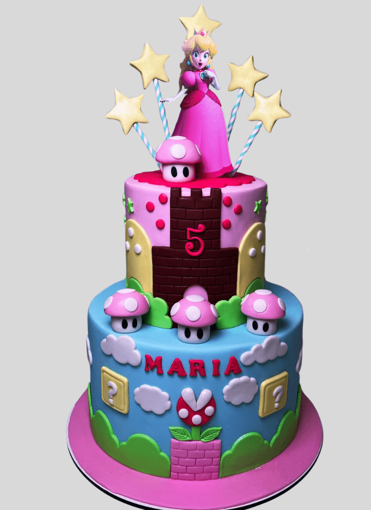 Enthralling Princess Peach Cake