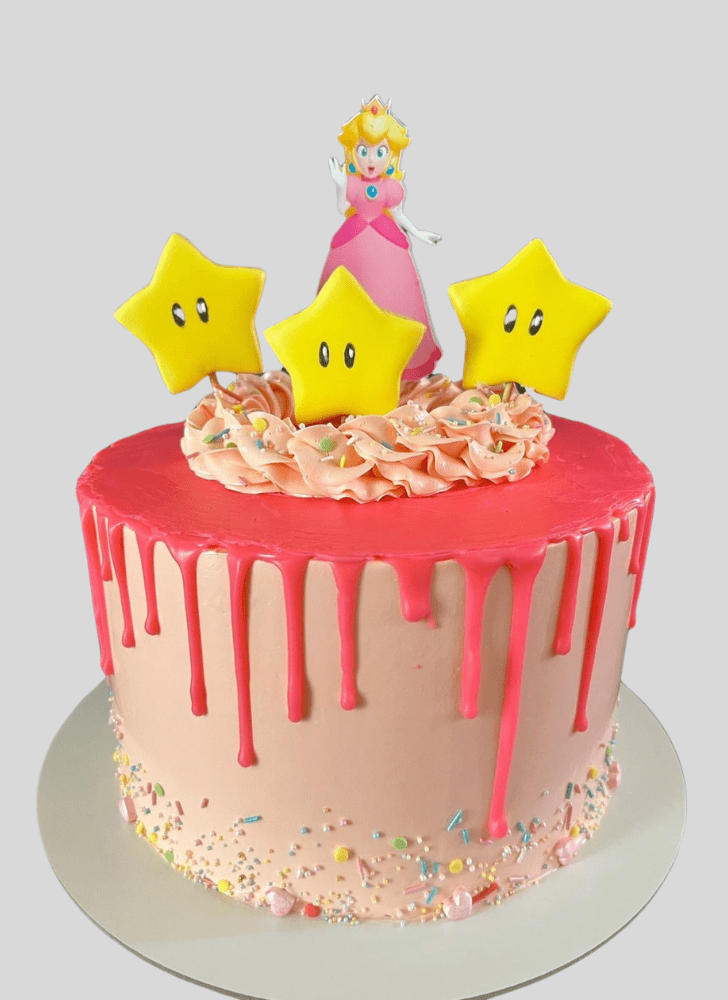 Enticing Princess Peach Cake