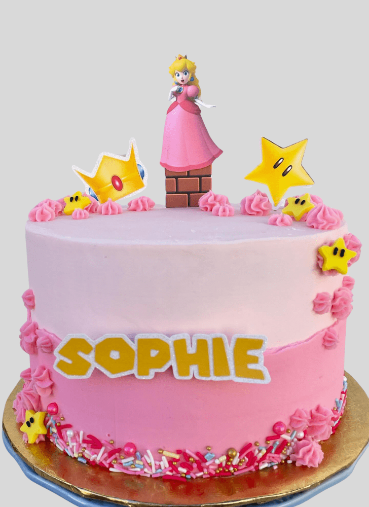 Excellent Princess Peach Cake