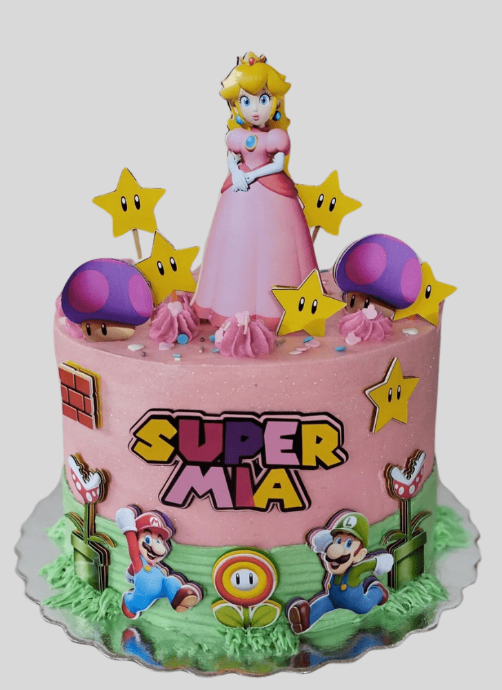 Exquisite Princess Peach Cake