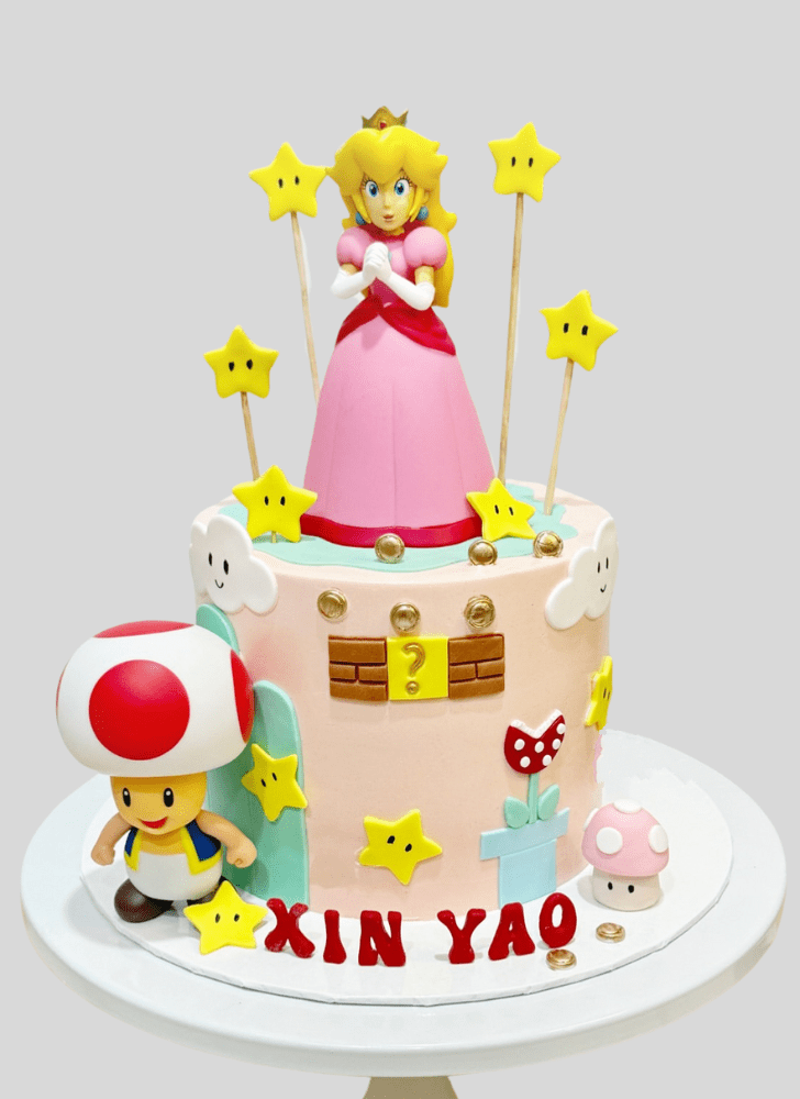 Graceful Princess Peach Cake