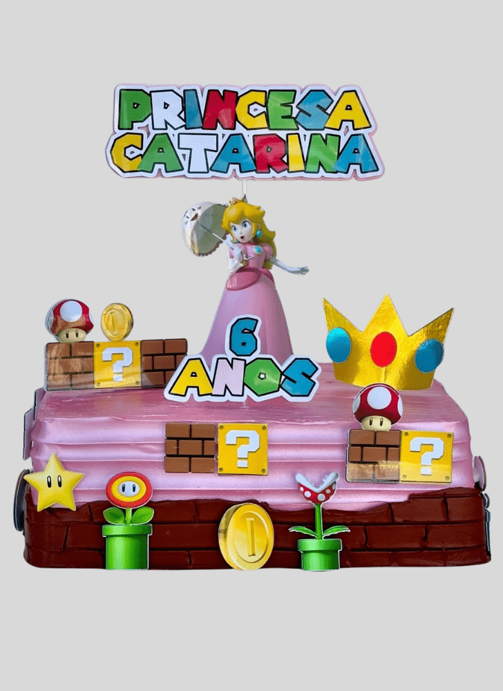 Handsome Princess Peach Cake