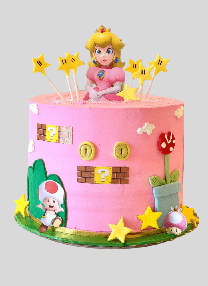 Pleasing Princess Peach Cake