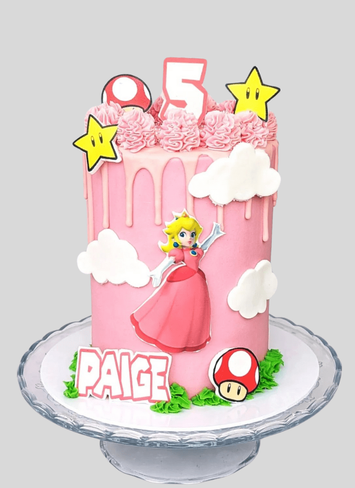 Radiant Princess Peach Cake