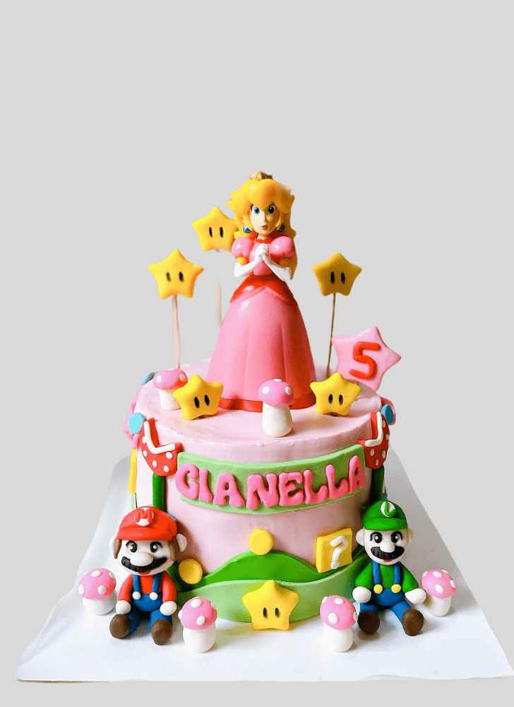 Refined Princess Peach Cake