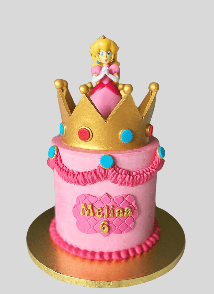 Superb Princess Peach Cake