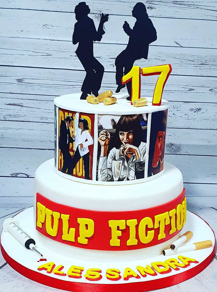 Appealing Pulp Fiction Cake