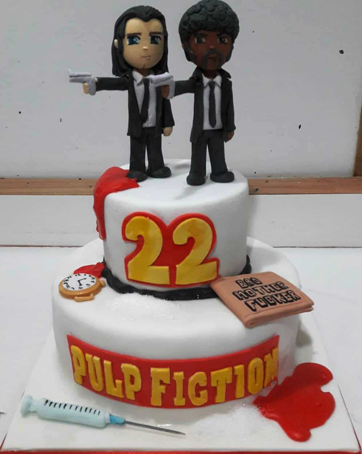 Lovely Pulp Fiction Cake Design