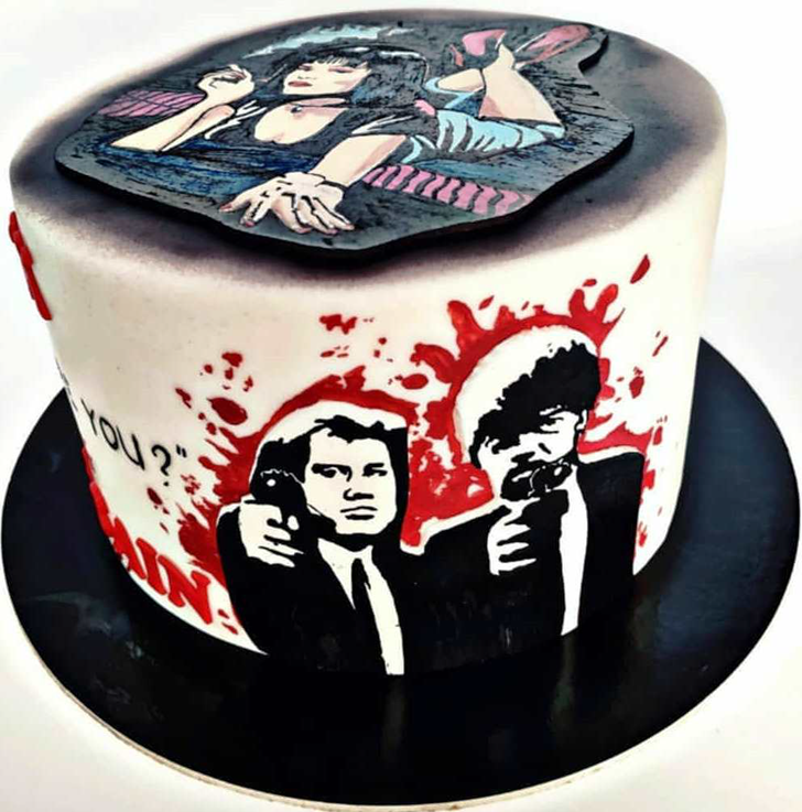 Pretty Pulp Fiction Cake