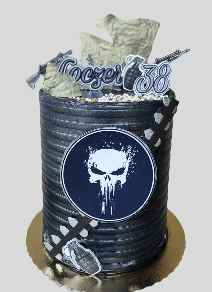 Admirable Punisher Cake Design