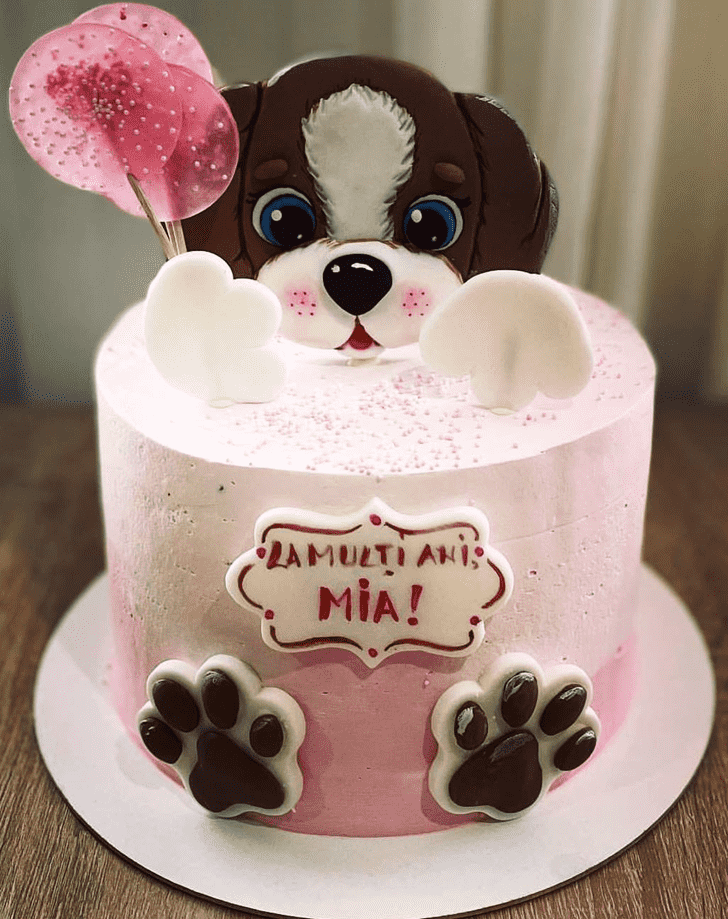 Graceful Puppy Cake