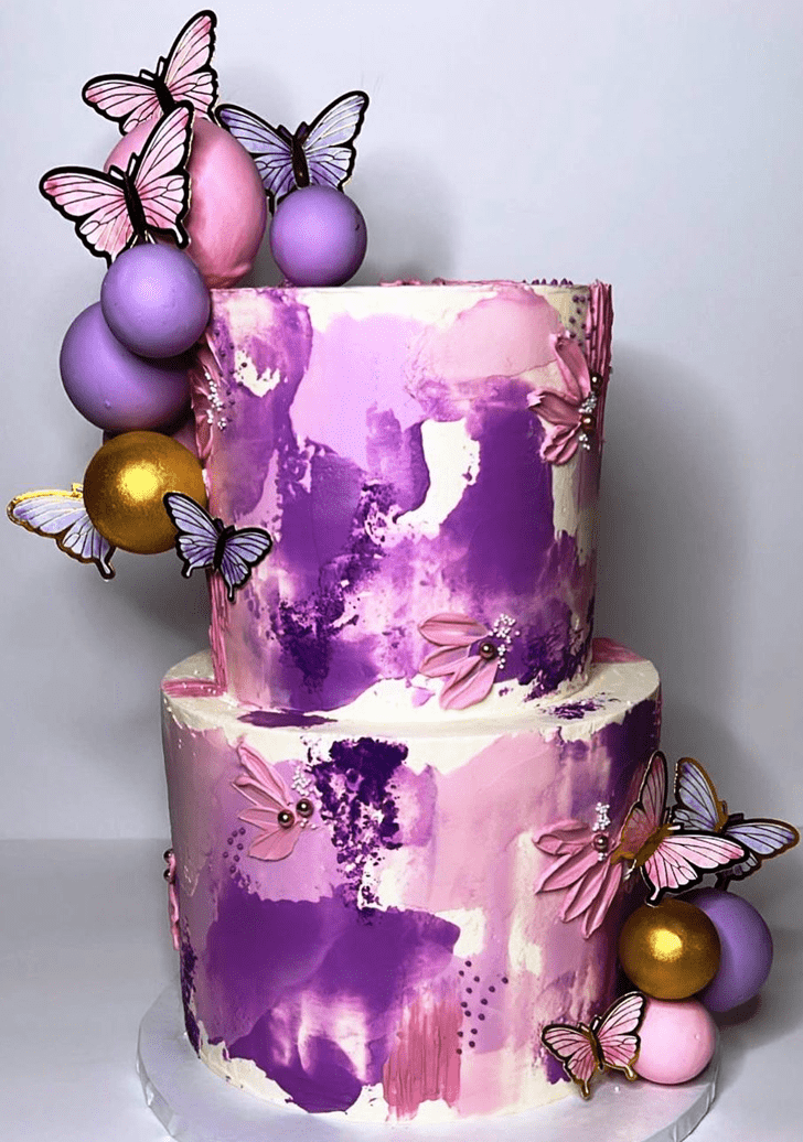 Adorable Purple Cake