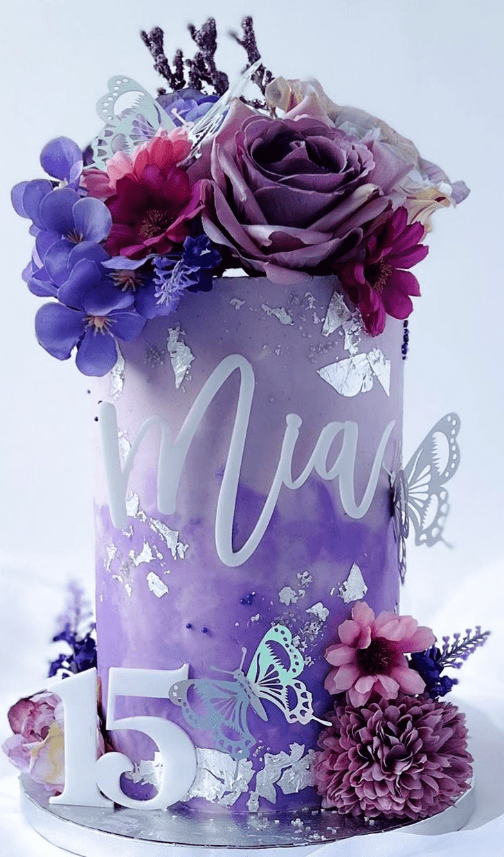 Captivating Purple Cake