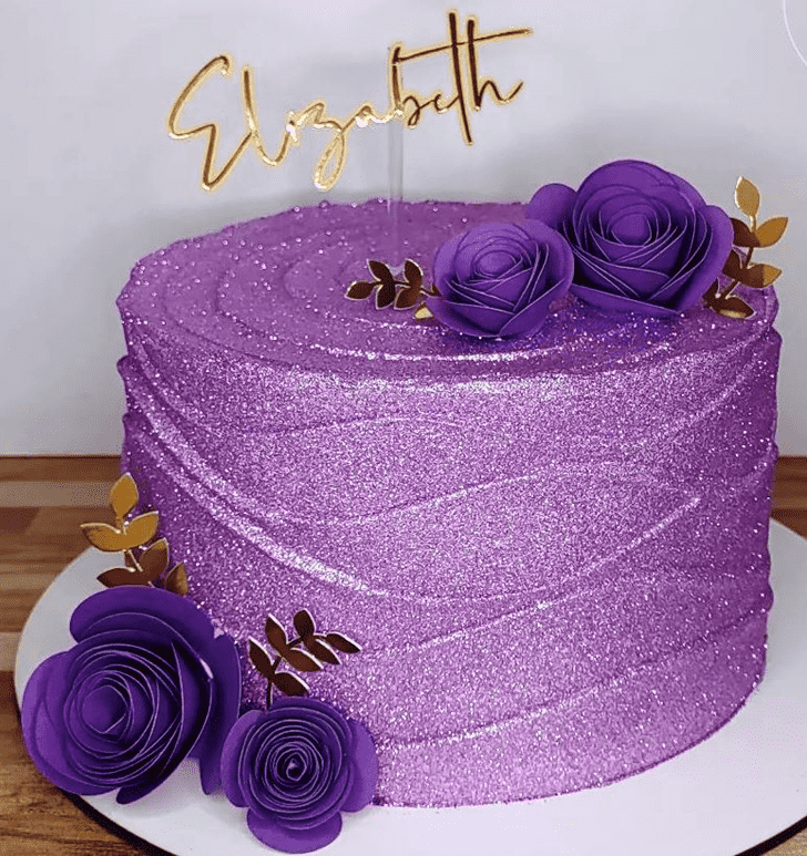 Dazzling Purple Cake