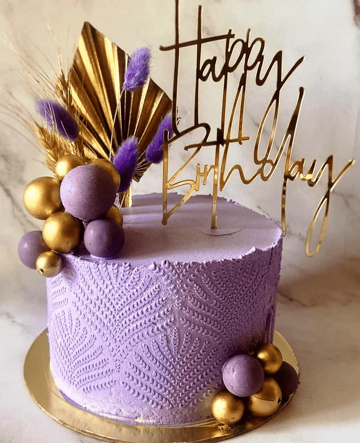 Enthralling Purple Cake