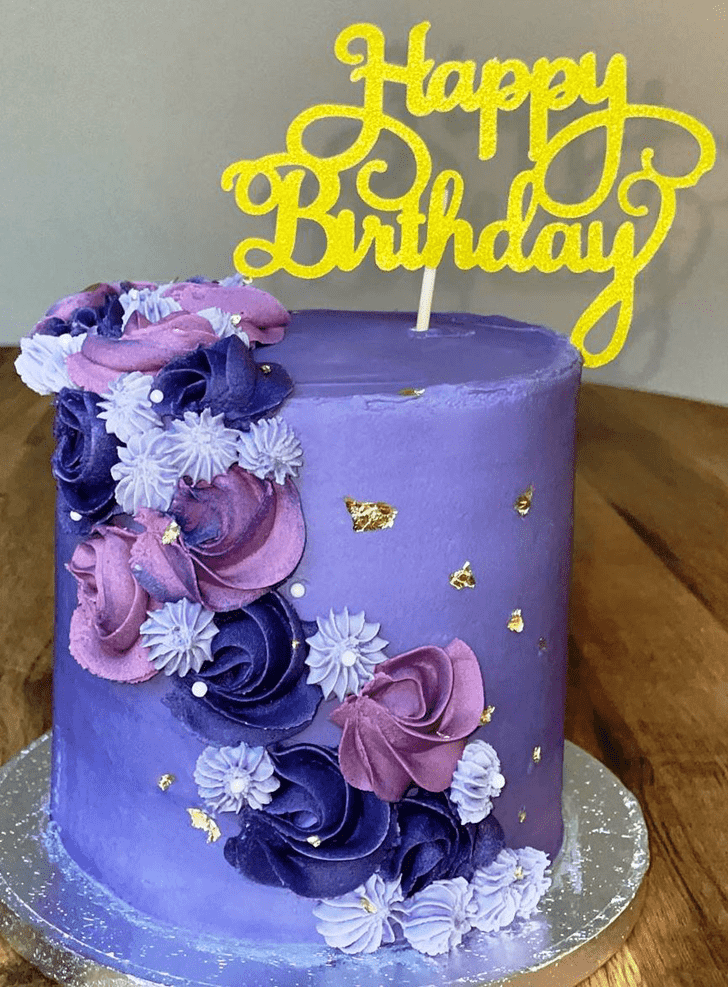 Exquisite Purple Cake