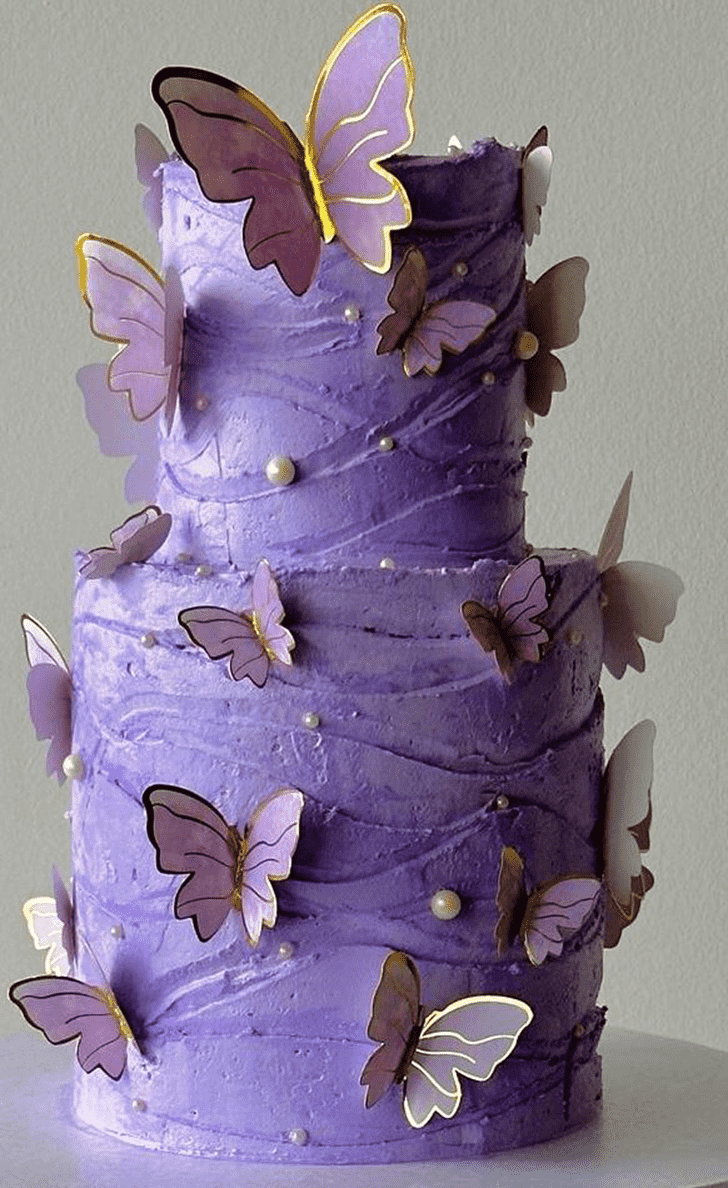 Shapely Purple Cake