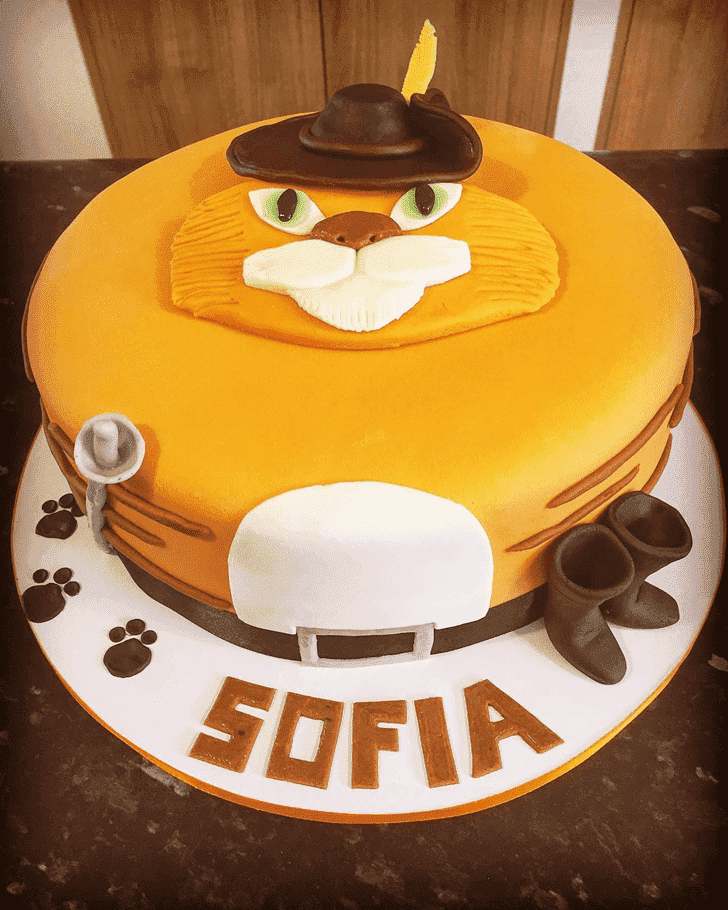 Charming Puss in Boots Cake