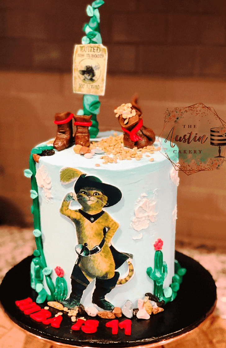 Mesmeric Puss in Boots Cake