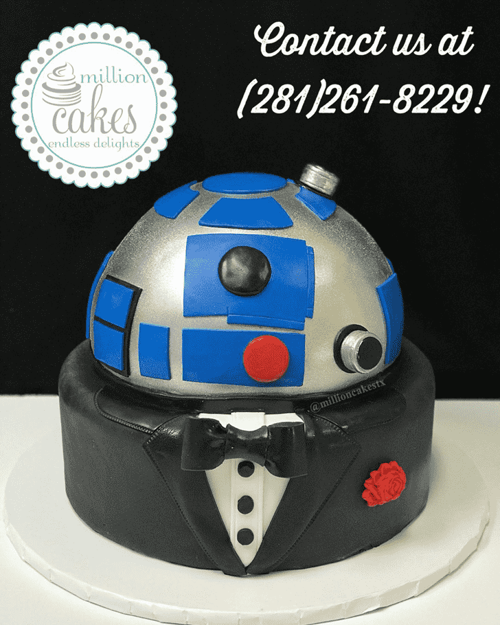 Enticing R2-D2 Cake