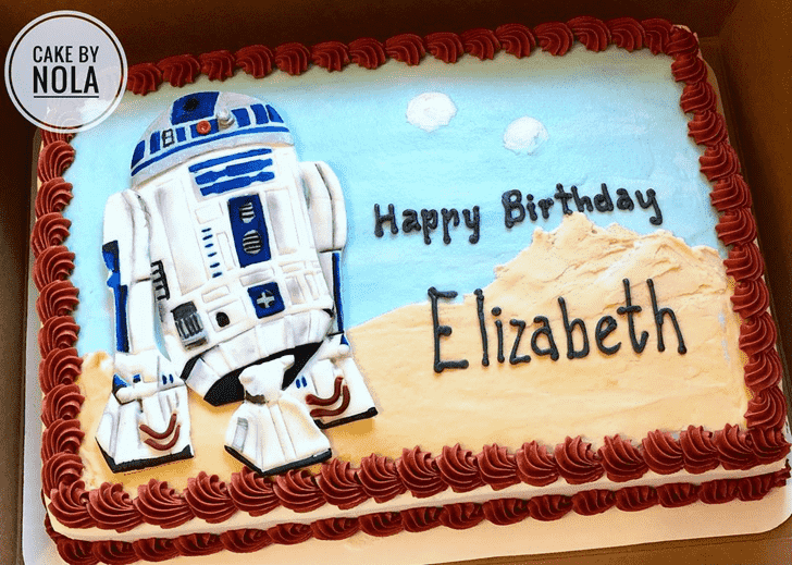 Resplendent R2-D2 Cake