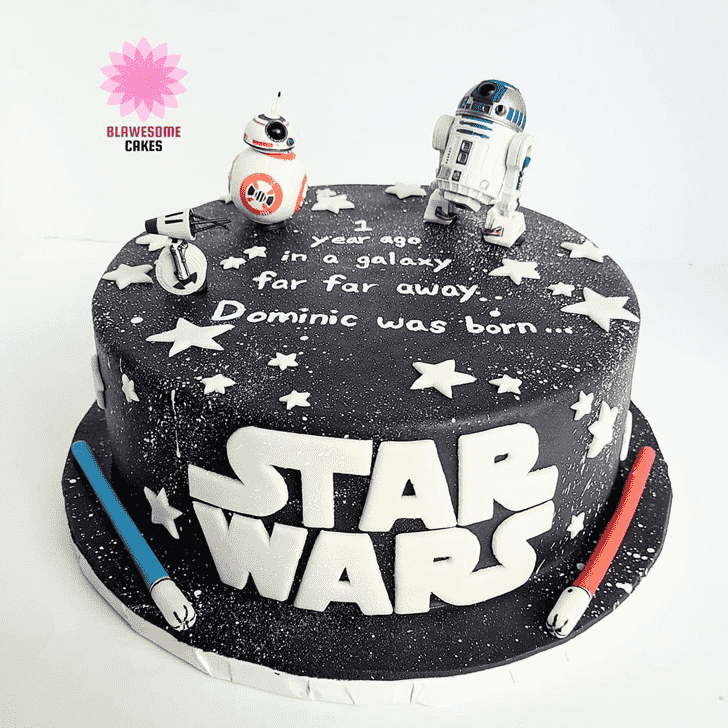 Slightly R2-D2 Cake