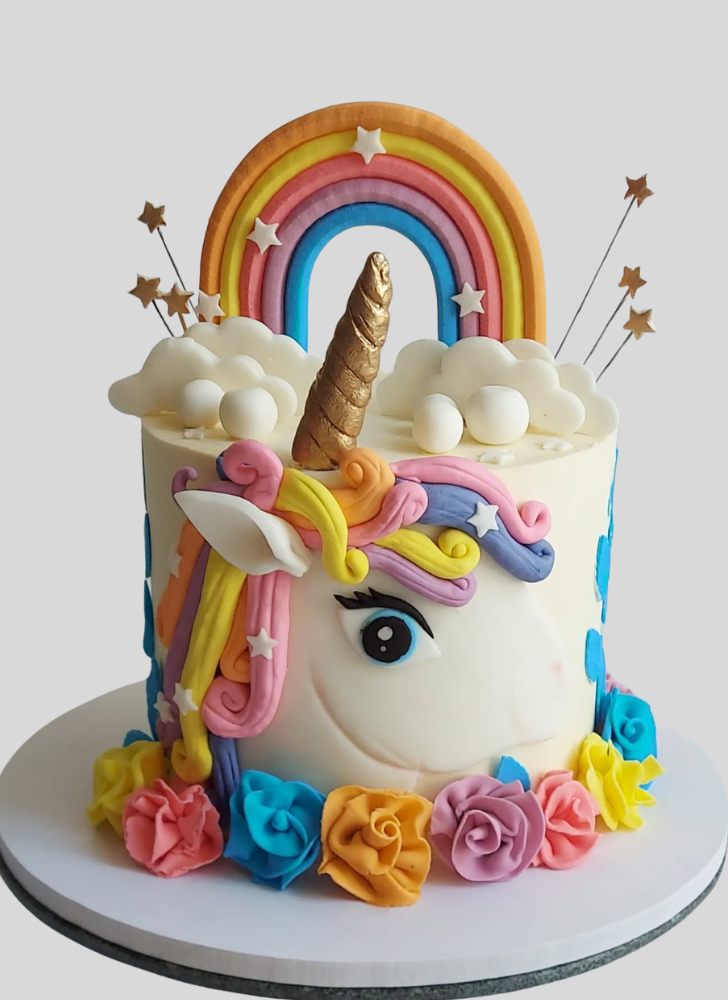 Angelic Rainbow Brite Cake
