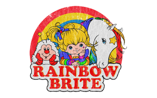 Rainbow Brite Cake Design