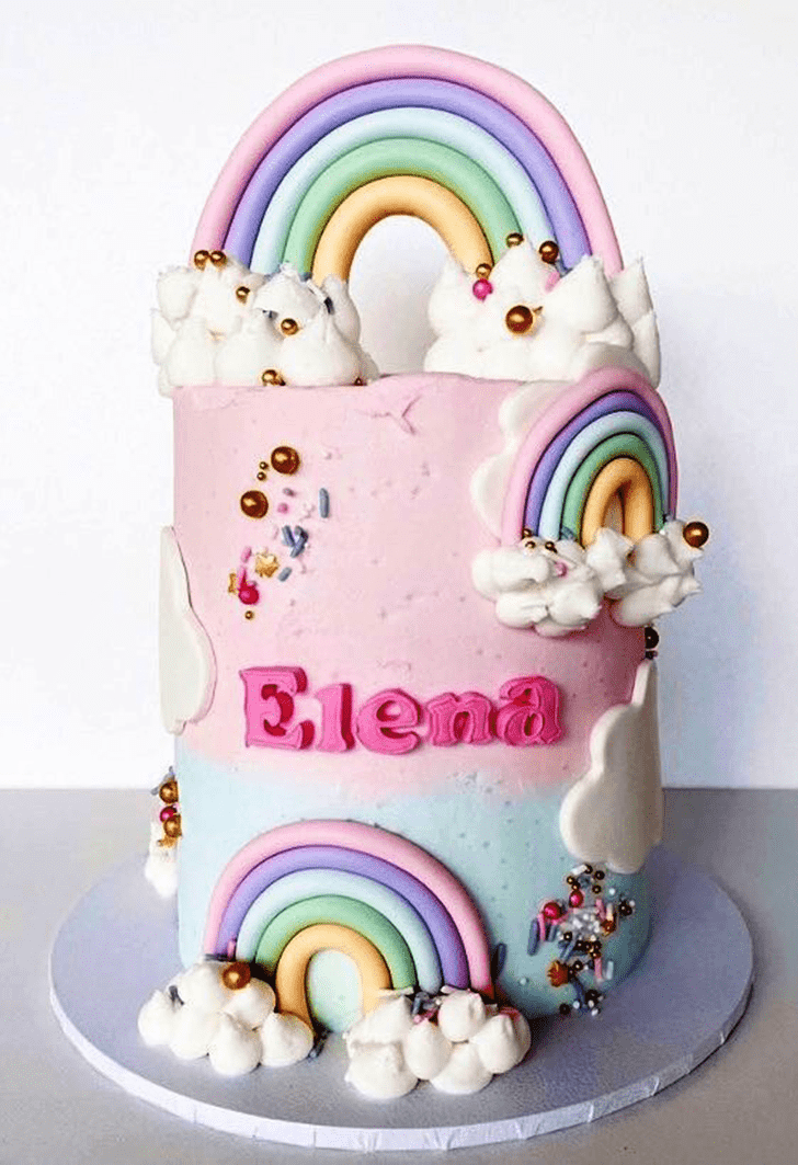 Admirable Rainbow Cake Design