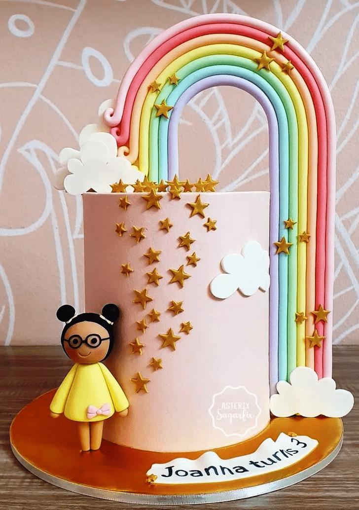 Adorable Rainbow Cake