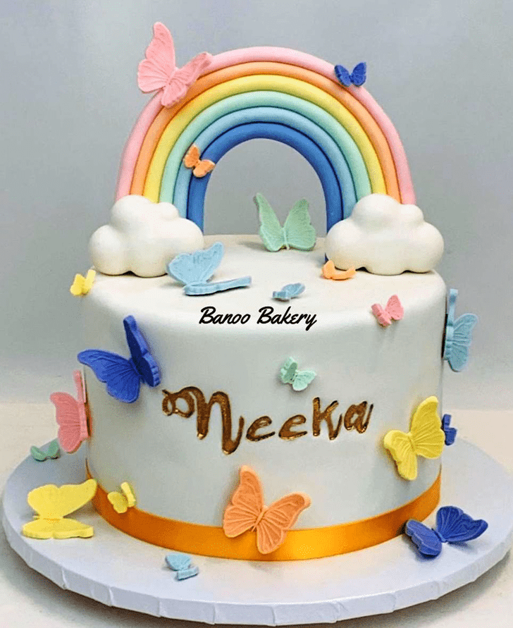 Alluring Rainbow Cake
