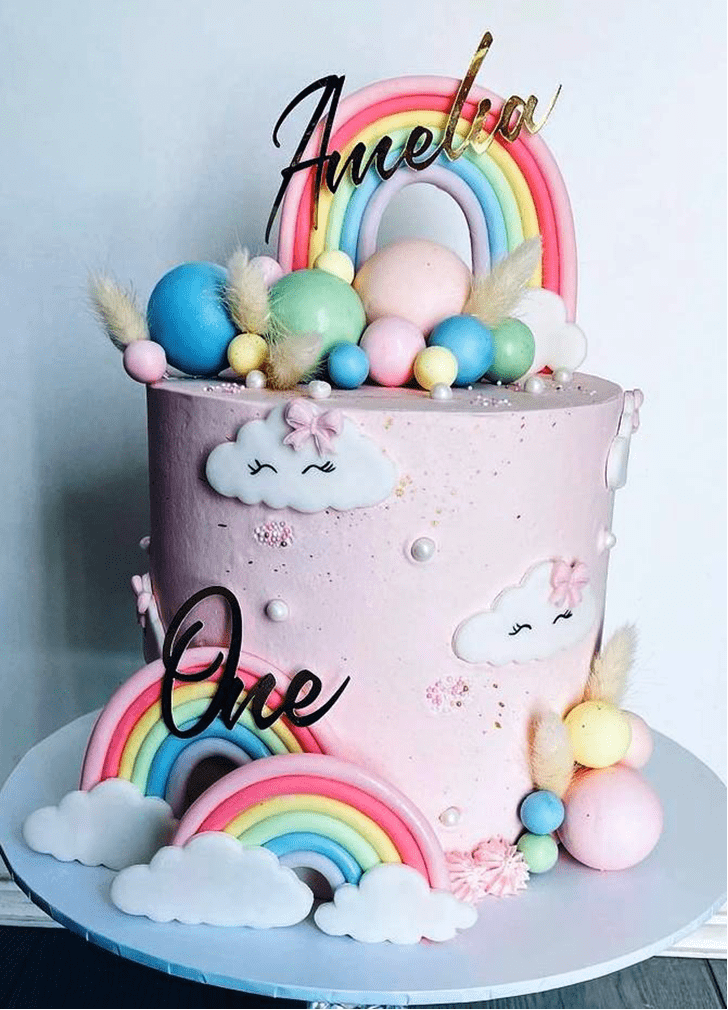 Appealing Rainbow Cake