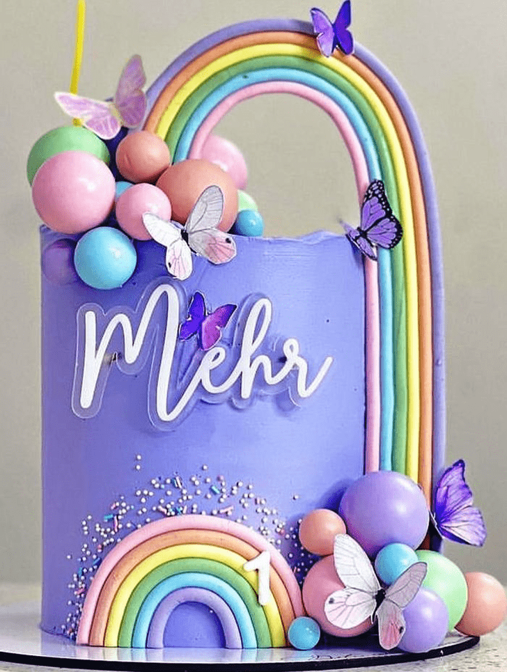 Charming Rainbow Cake