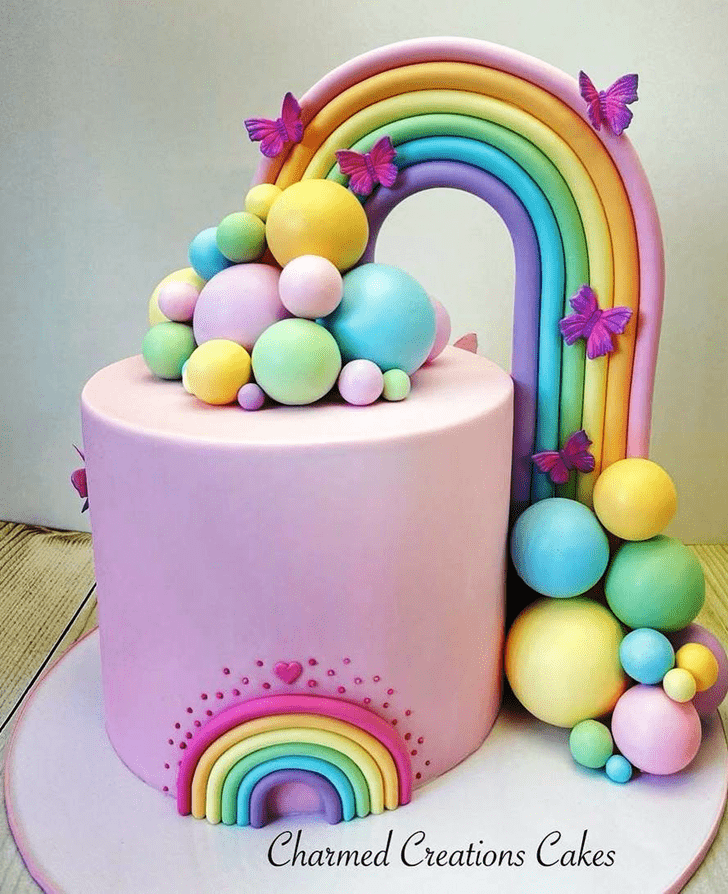 Dazzling Rainbow Cake