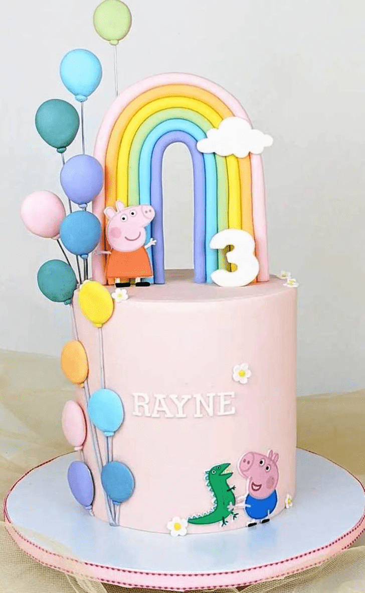 Elegant Rainbow Cake