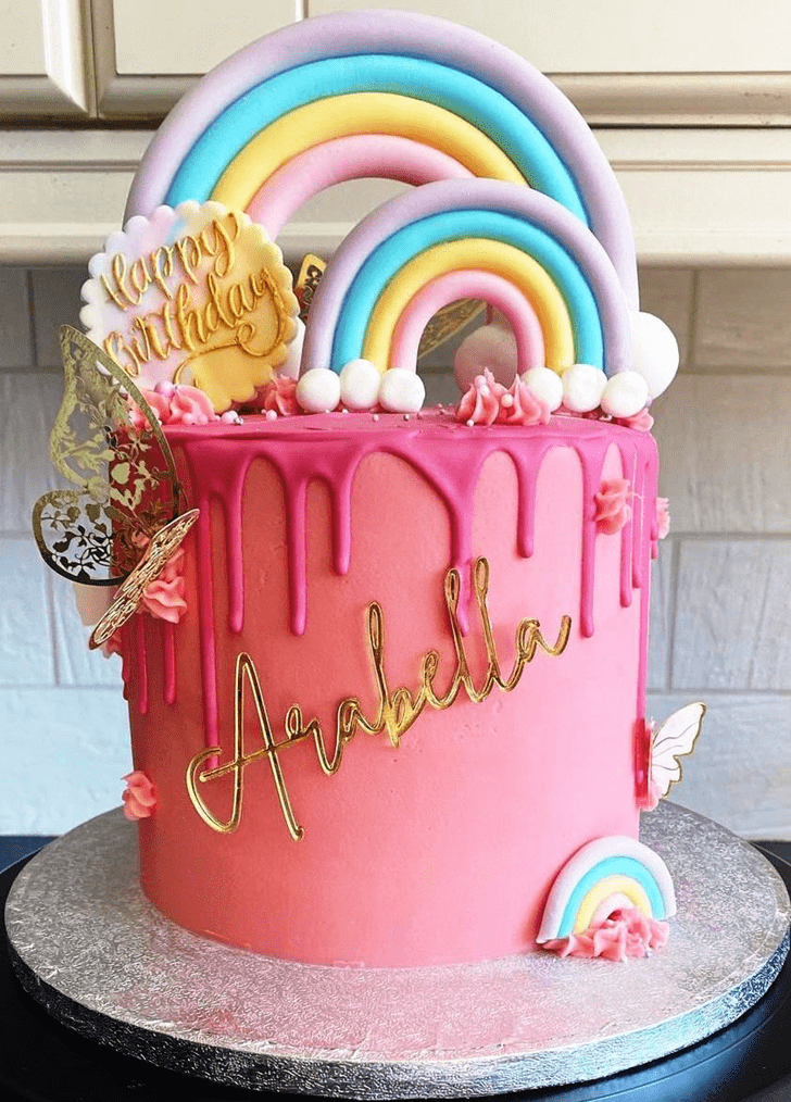 Mesmeric Rainbow Cake