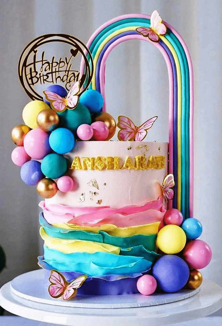 Pretty Rainbow Cake