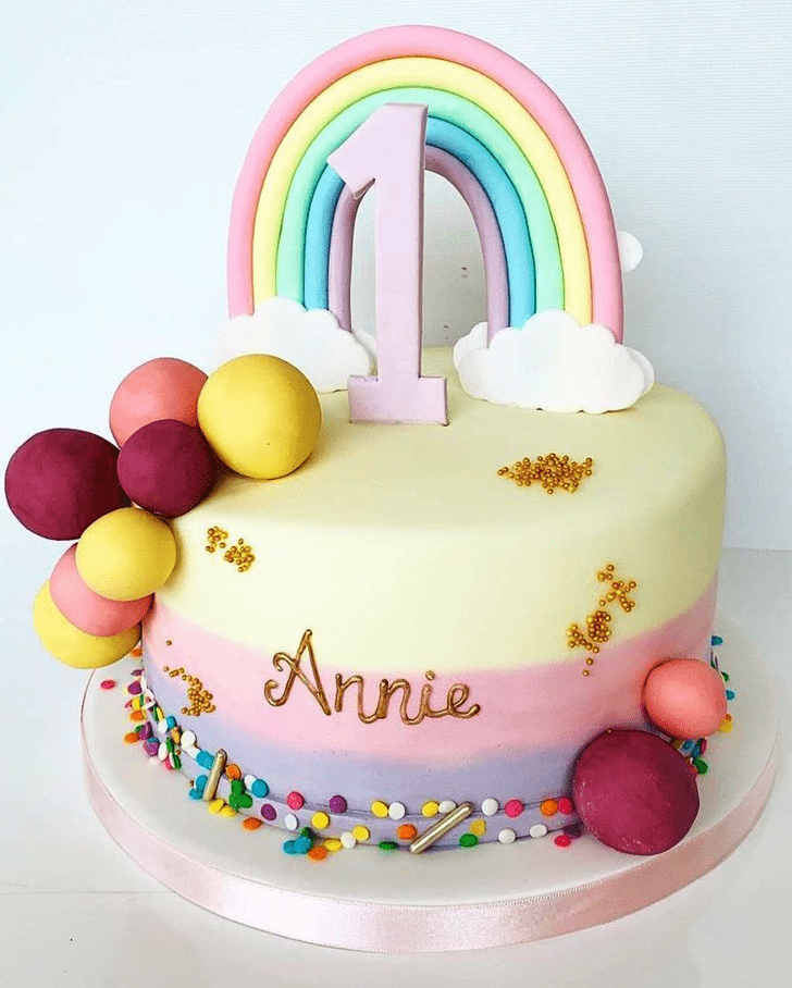 Radiant Rainbow Cake
