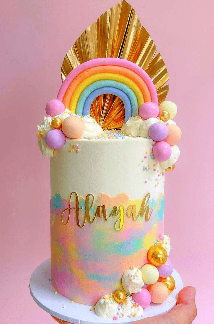 Refined Rainbow Cake