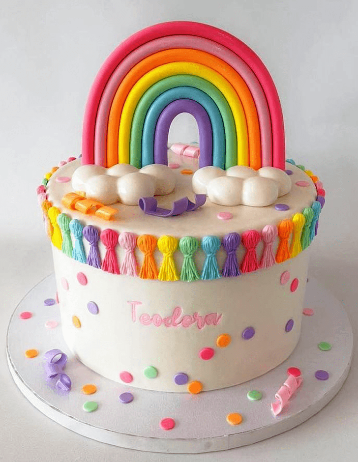 Slightly Rainbow Cake