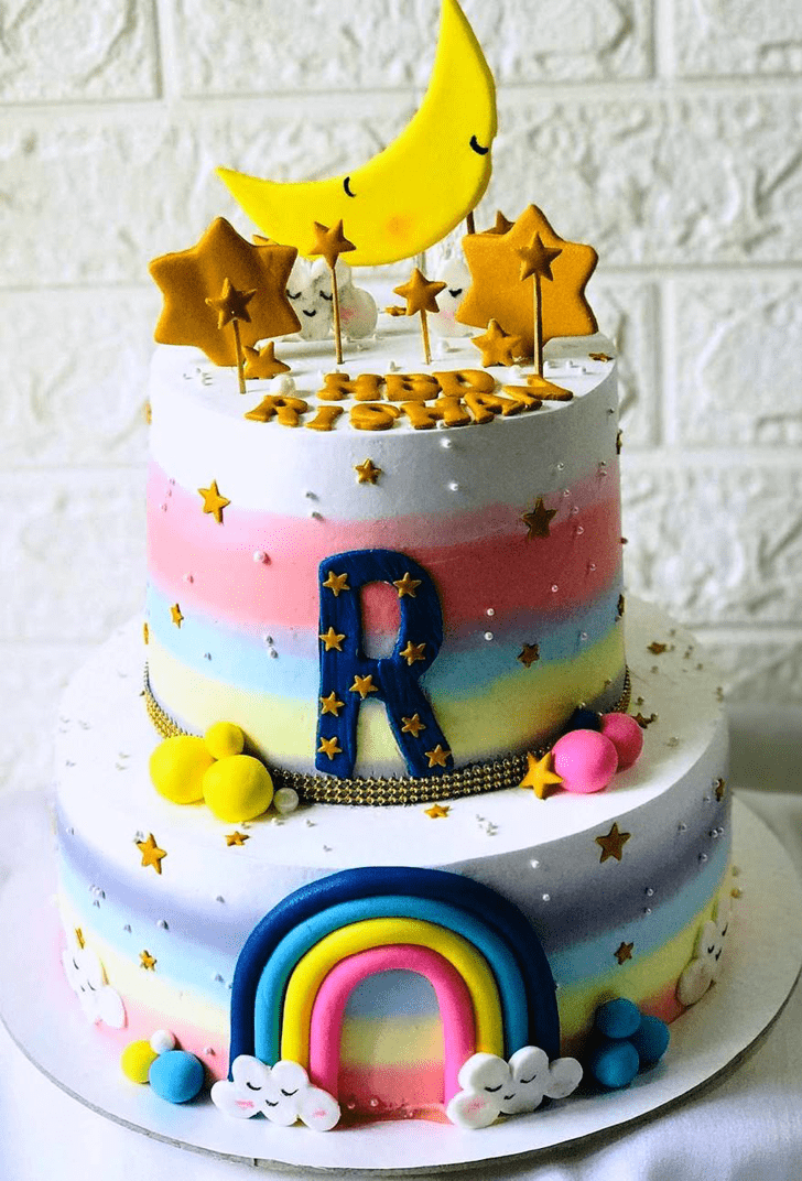 Wonderful Rainbow Cake Design