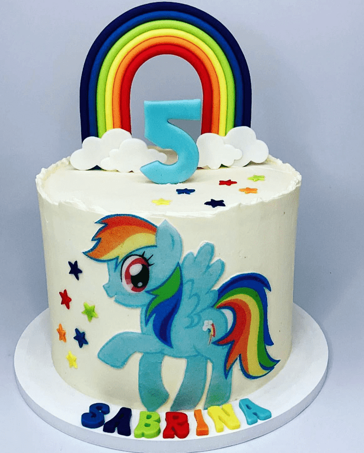 Angelic Rainbow Dash Cake