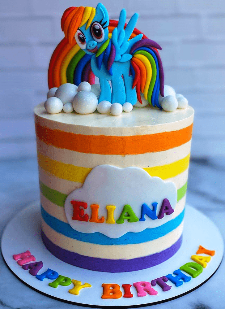 Classy Rainbow Dash Cake