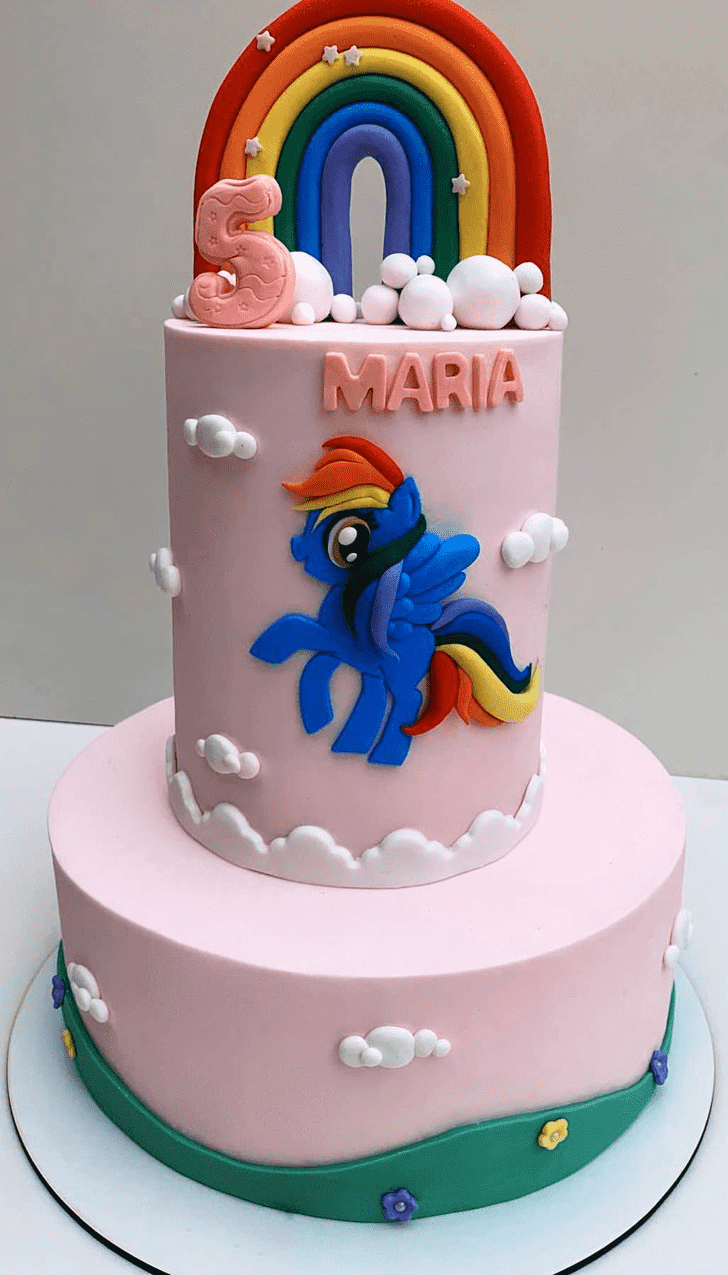 Excellent Rainbow Dash Cake