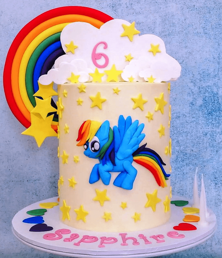 Fair Rainbow Dash Cake