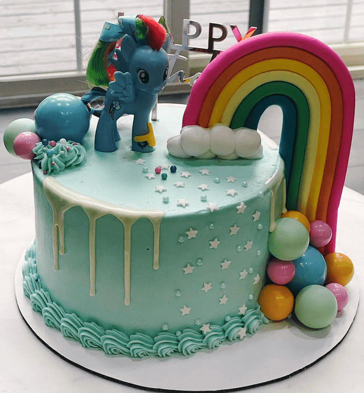 Fine Rainbow Dash Cake