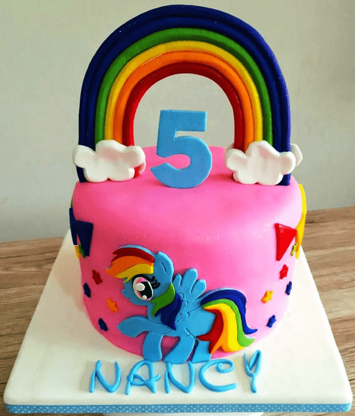 Gorgeous Rainbow Dash Cake