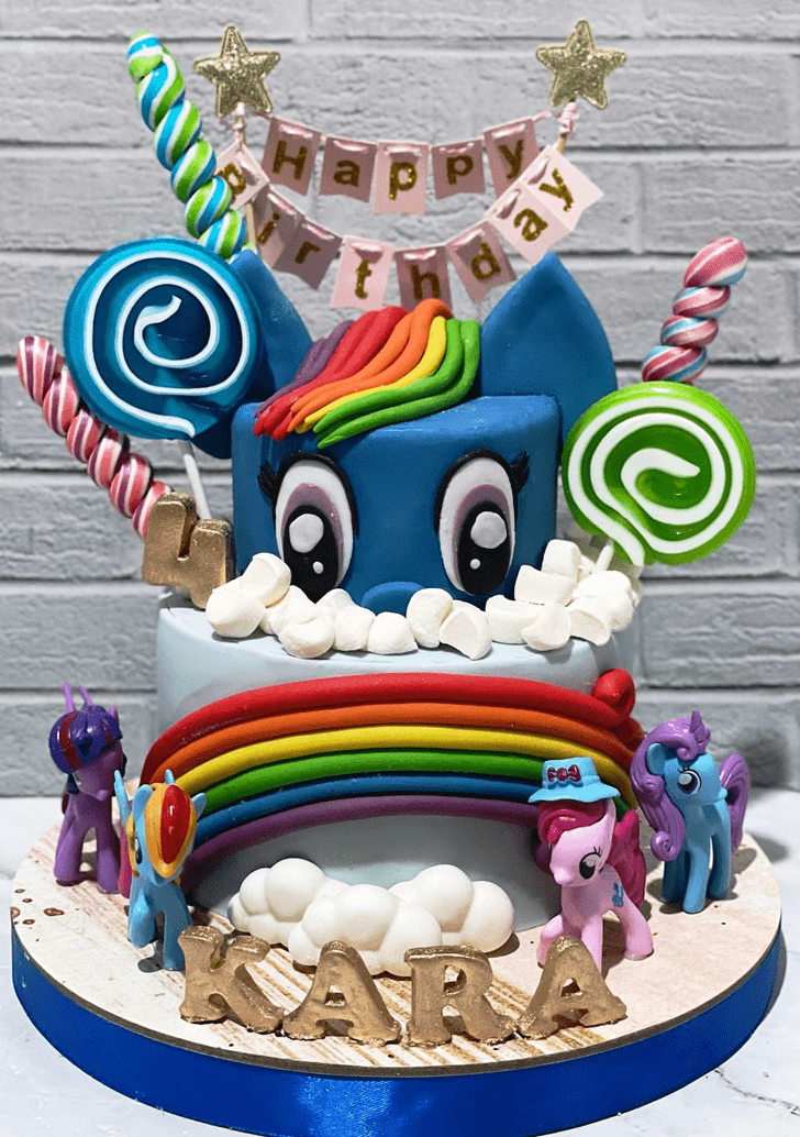 Magnetic Rainbow Dash Cake