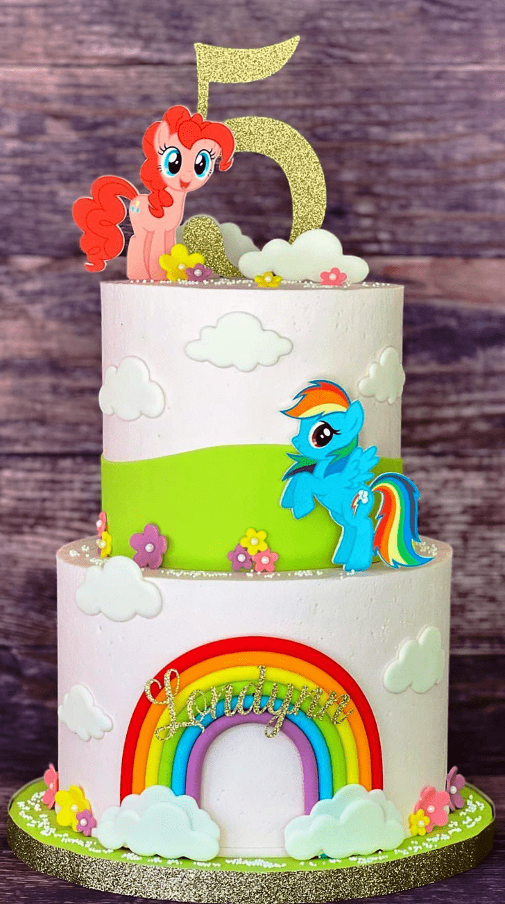 Marvelous Rainbow Dash Cake