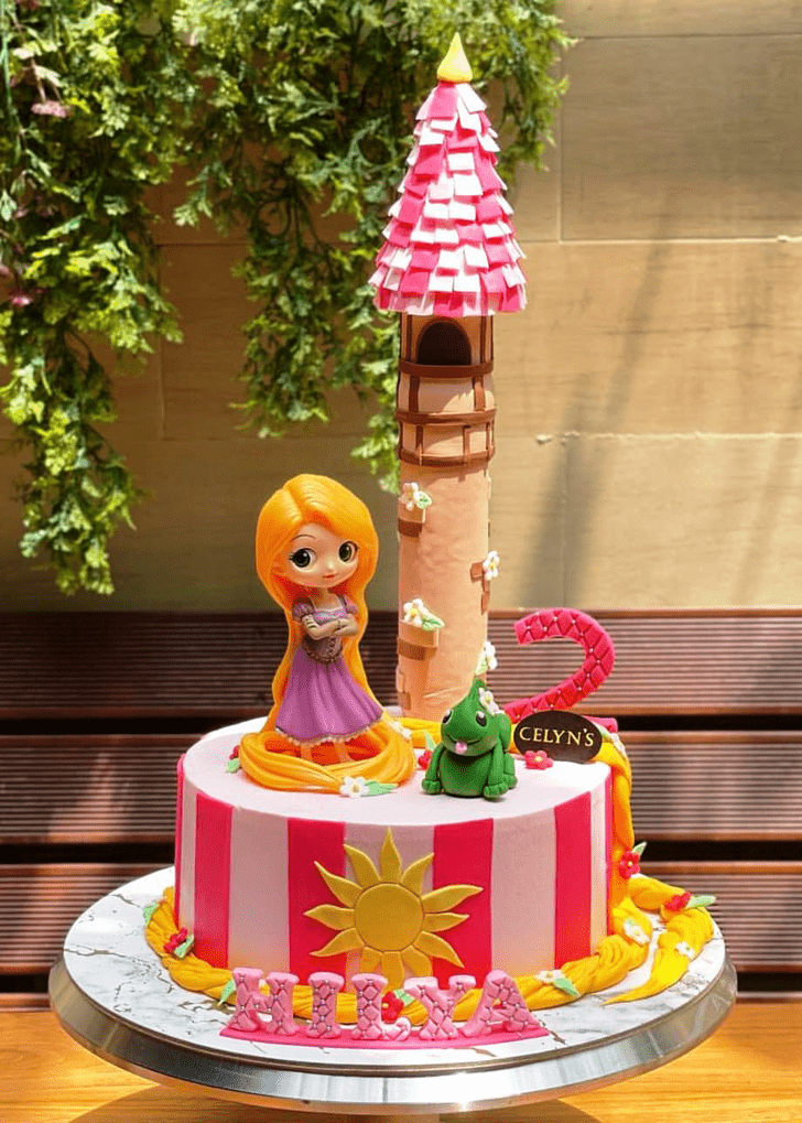 Delicate Rapunzel Cake